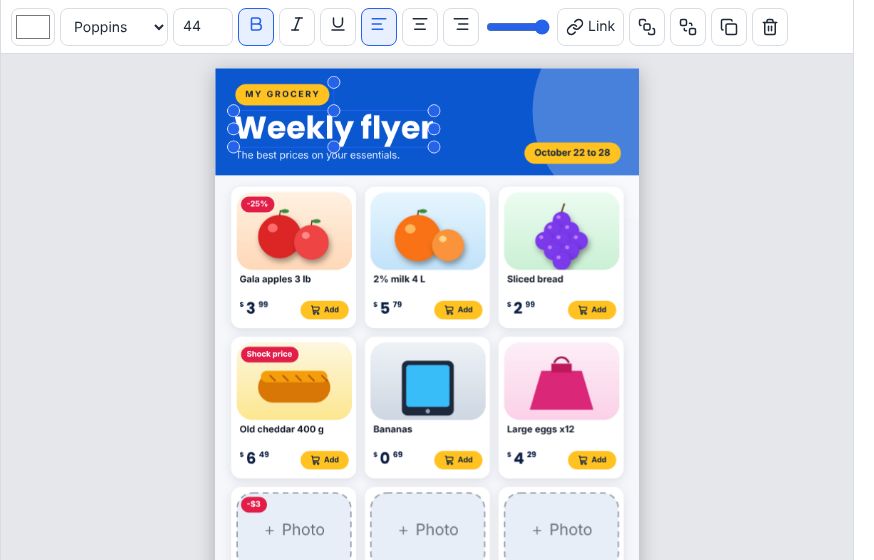 Text toolbar